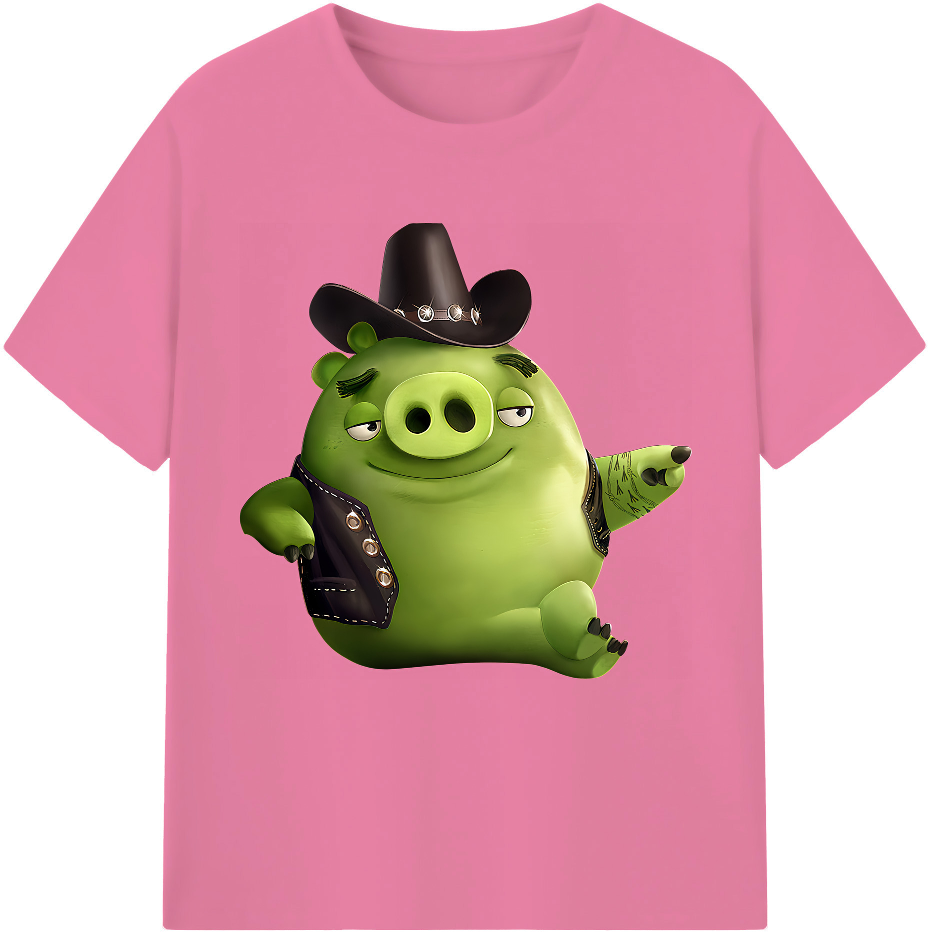 （画像用） Angry Birds アングリーバード 綿100％半袖Tシャツ（フロントプリント）